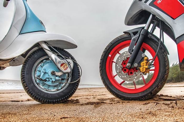 Li150 vs SR150 front wheel Li150 vs SR150 front wheel